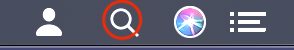 spotlight icon in mac menubar