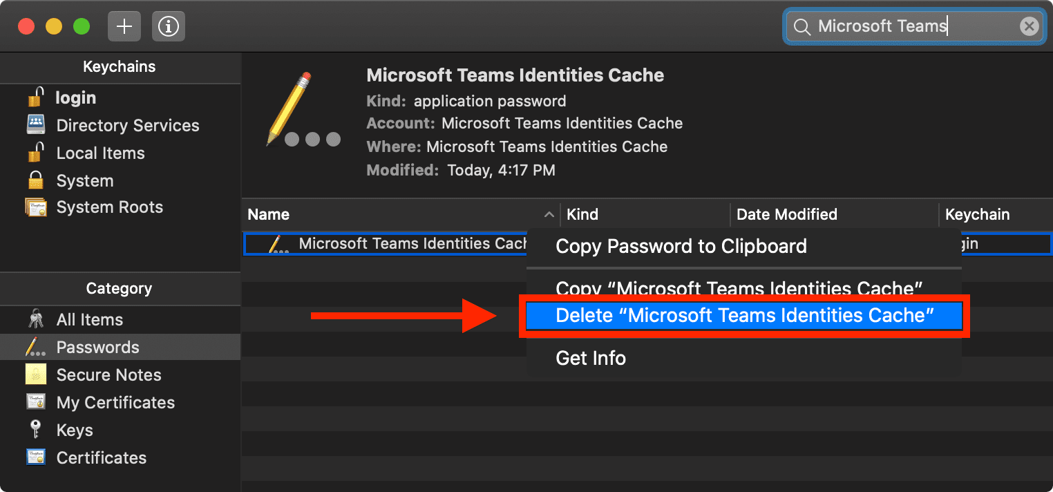 delete microsoft teams chat