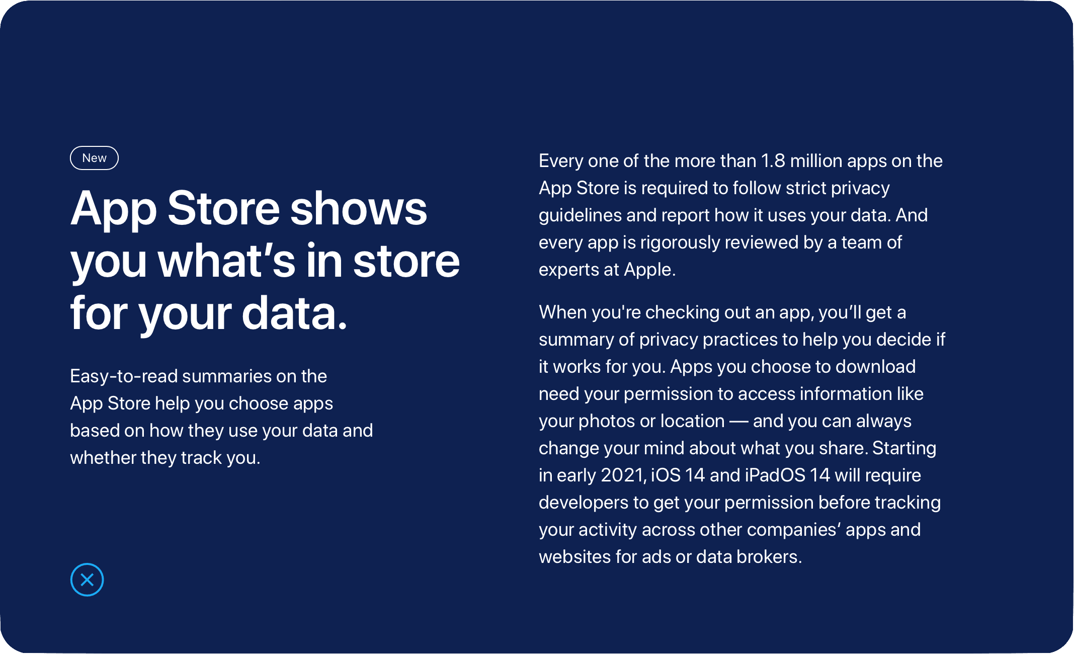 App Store shows you what’s in store for your data.