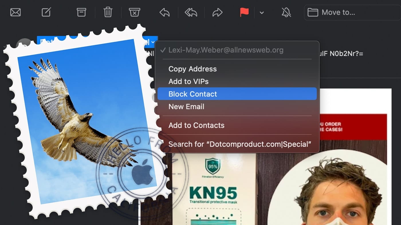 Especialmente obvio vacío How to Quickly Block an Email Address on Your Mac