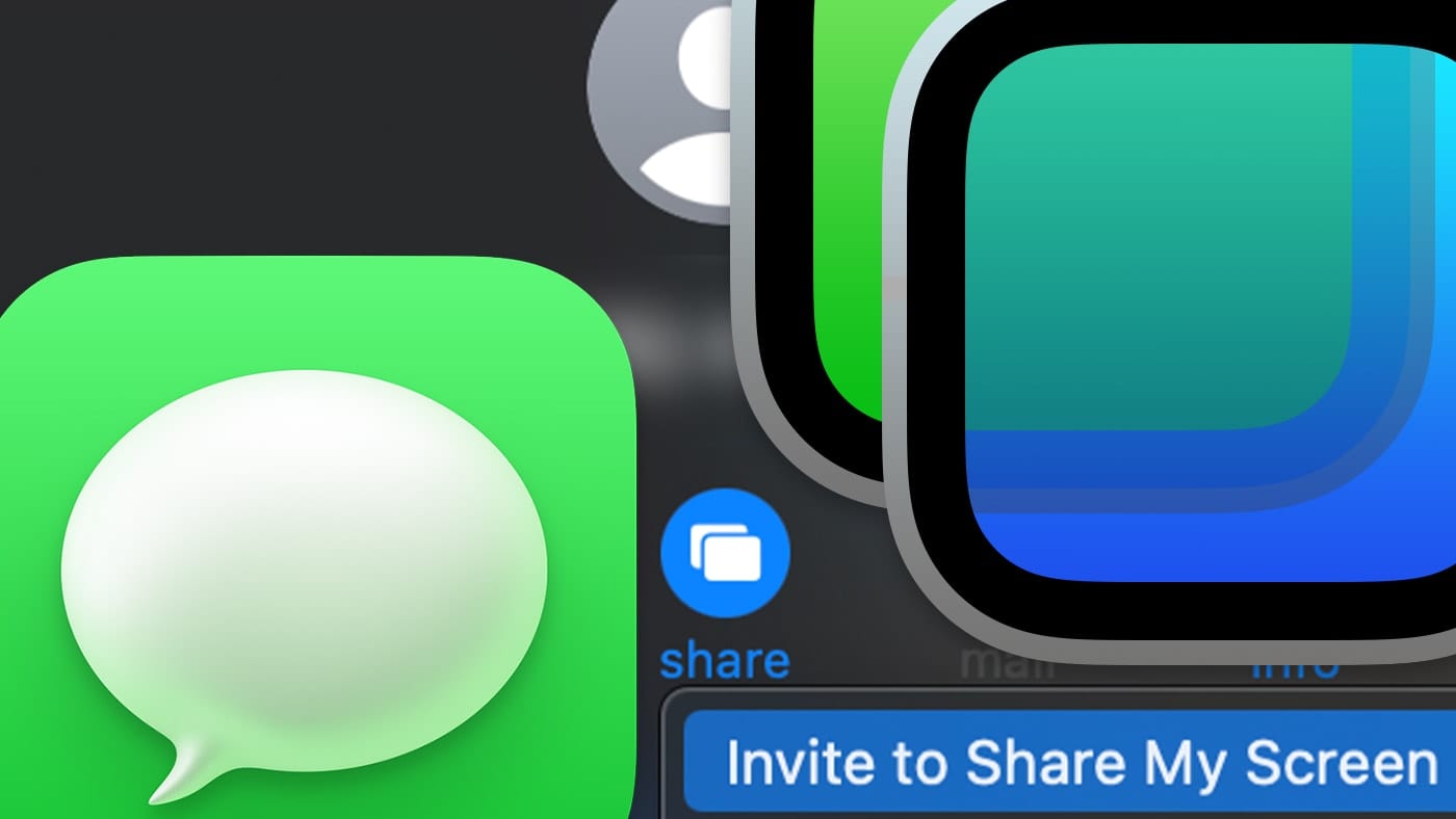 macOS Big Sur Messages app and Screen Sharing app icons