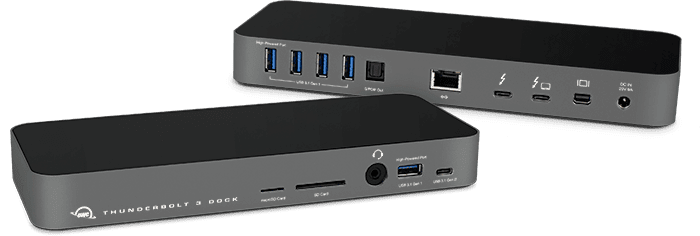 OWC Thunderbolt 3 Dock - Front and Back