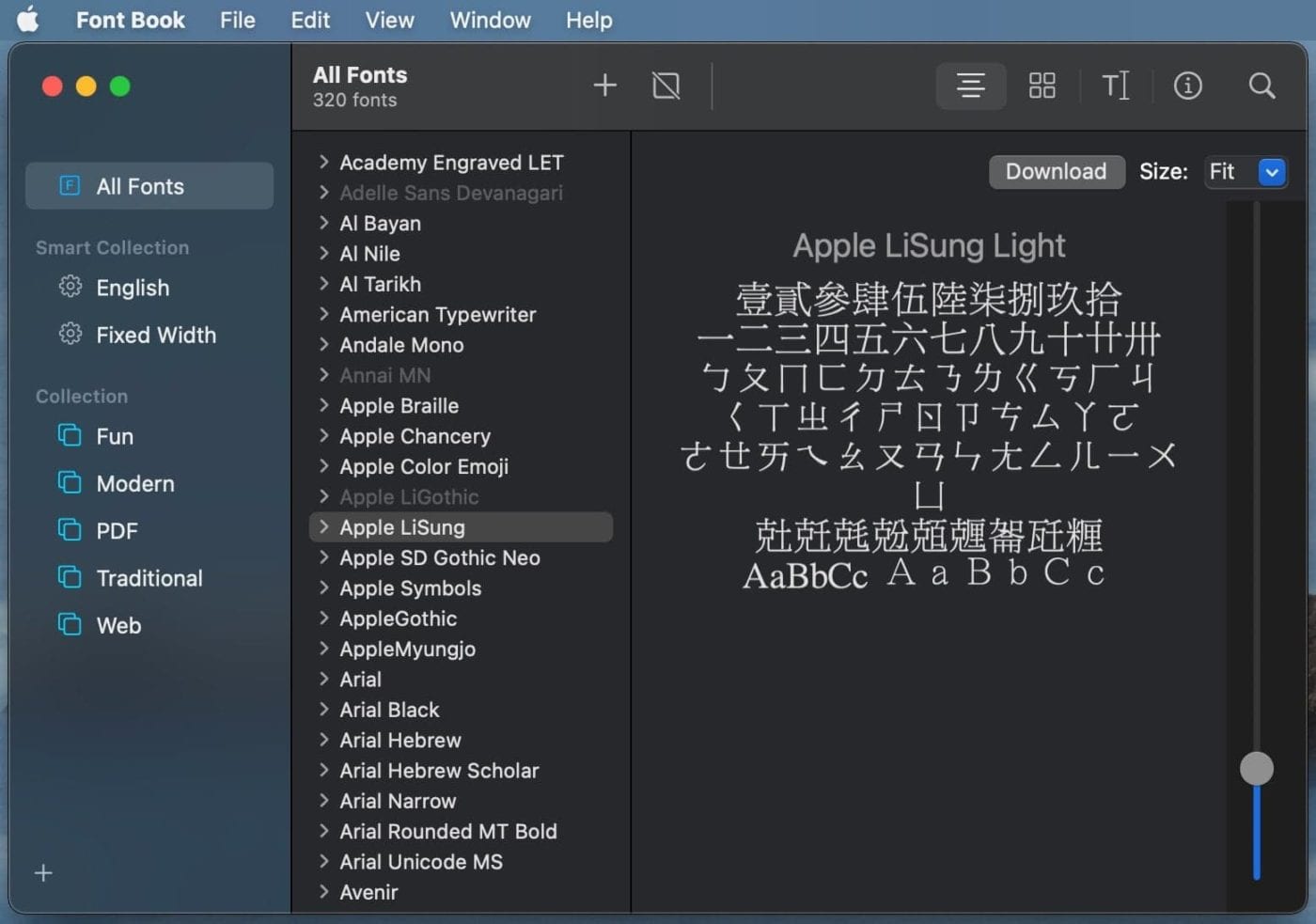 FontBook instal the new version for mac