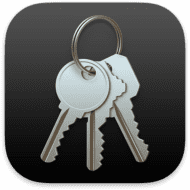 Transparent macOS Big Sur Keychain Access icon