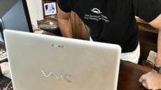 OWC Larry O'Connor with a Sony Vaio PC