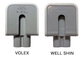 Volex & Well Shin MagSafe power plugs