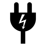 Power electric plug icon