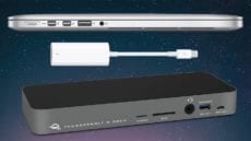 MacBook Pro, Thunderbolt 3 Dock and Thunderbolt adapter