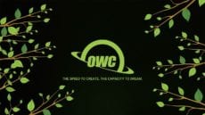 OWC the speed to create the capacity to dream - logo in green with vines