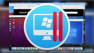 Windows and Ubuntu running in Paralles Desktop 16 on macOS