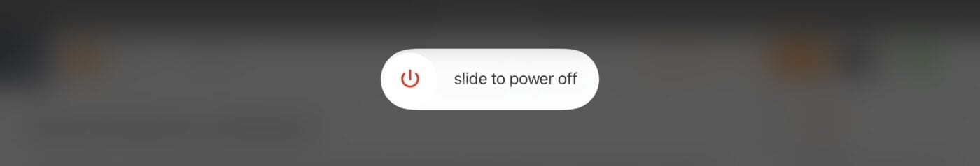Swipe your finger to the right to shut down the iPad