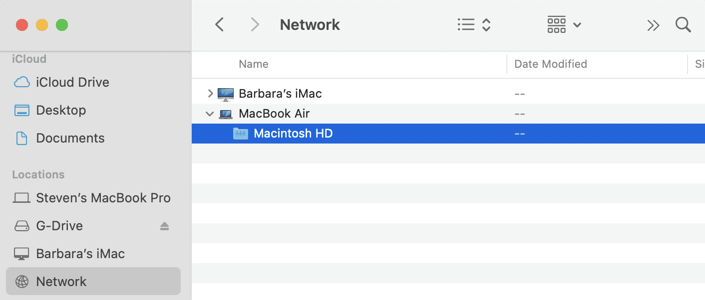 Network setting on an M1 Mac