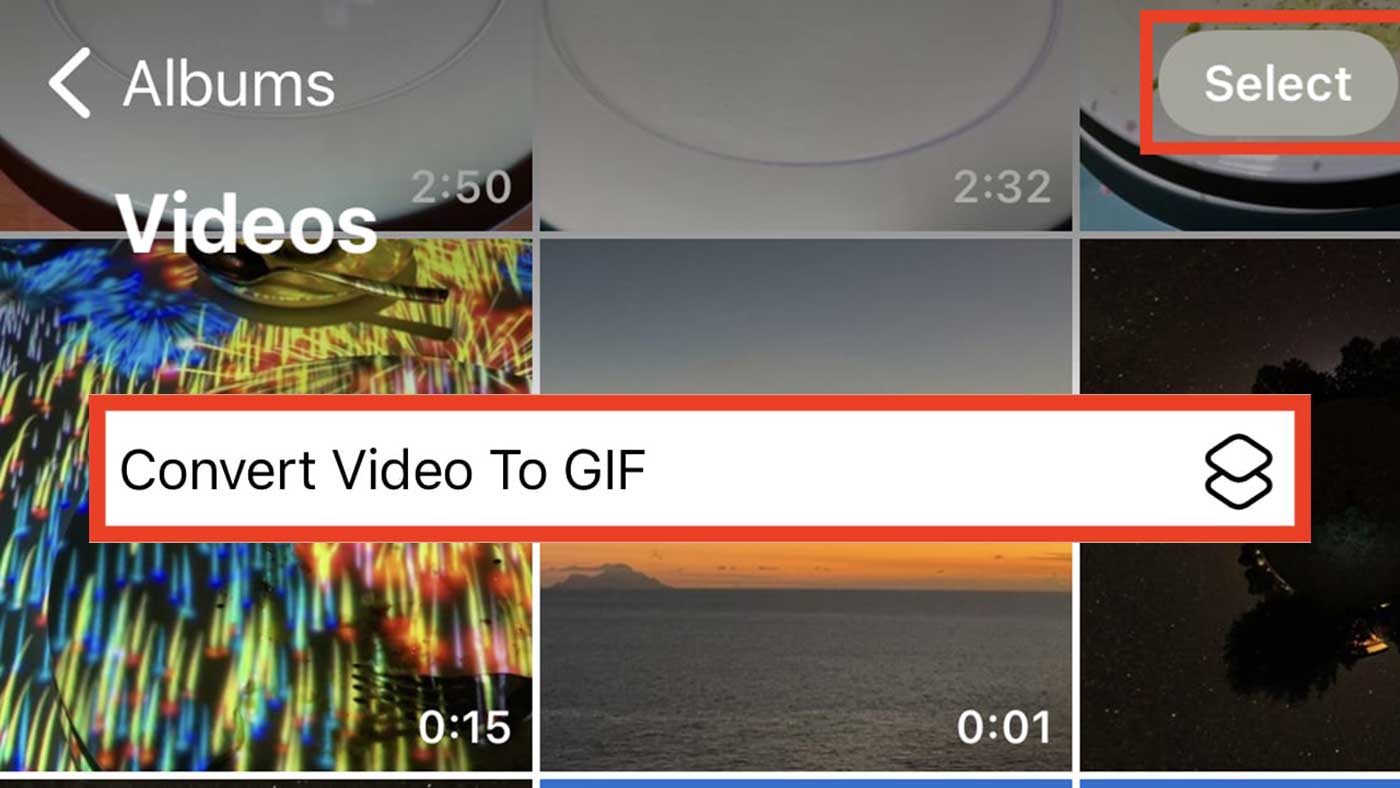 How to Convert  Videos to GIF