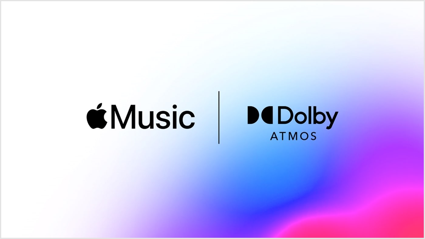 apple music logo with dolby atmos logo for spatial audio