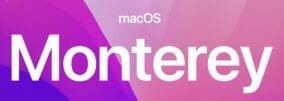 macOS Monetery logo splash screen