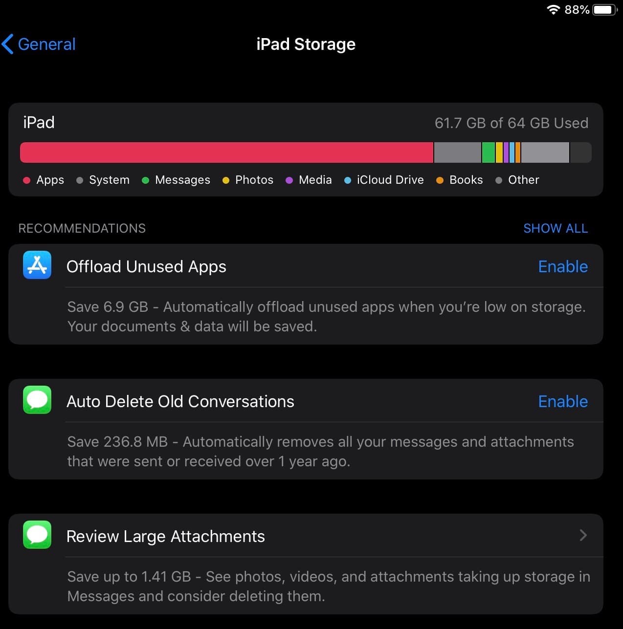 iPad storage options