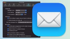 macos mail compose preference window and mail app icon