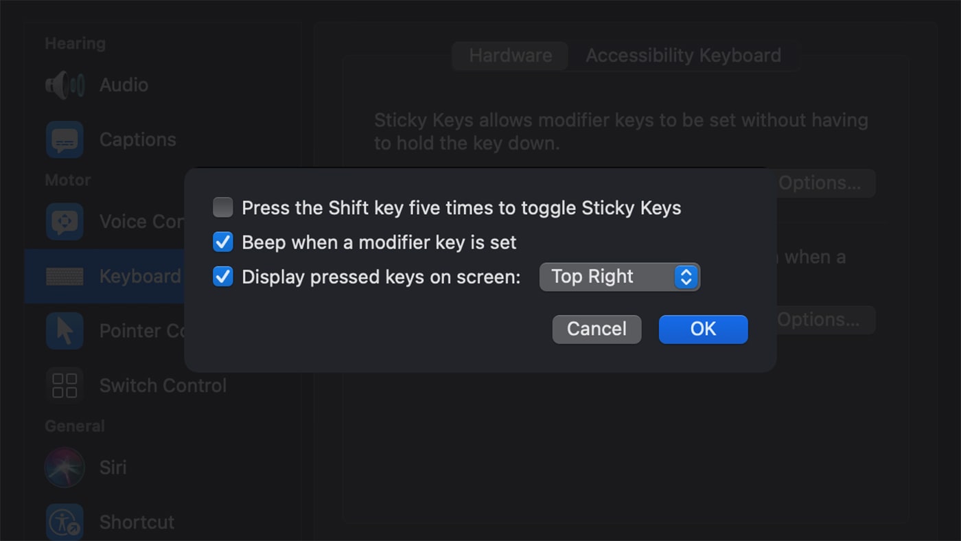 toggle macos sticky keys