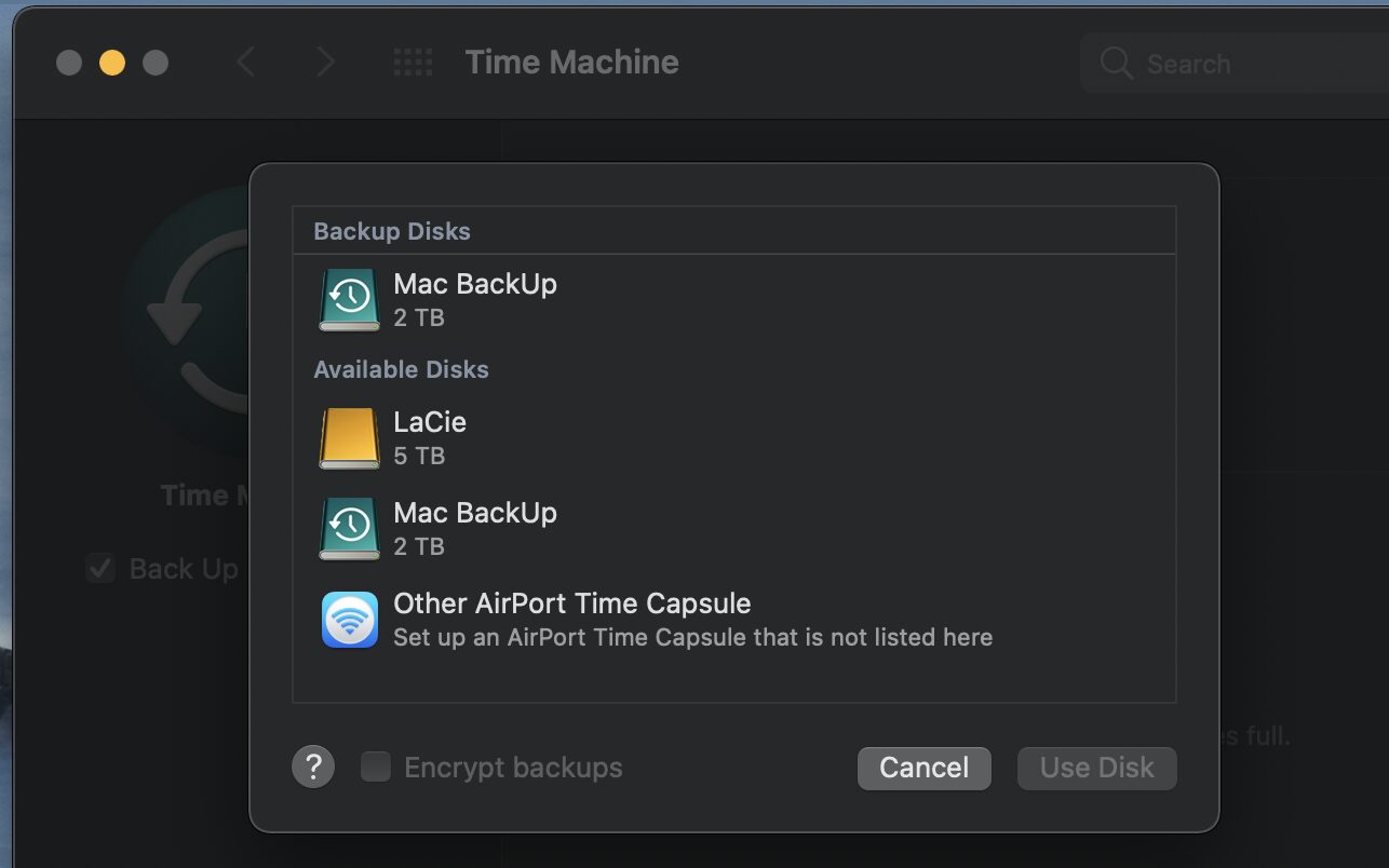 How to Encrypt Your Time Machine Backups on a Mac