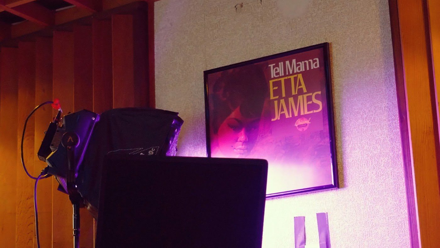 Fame Recording Etta James framed album