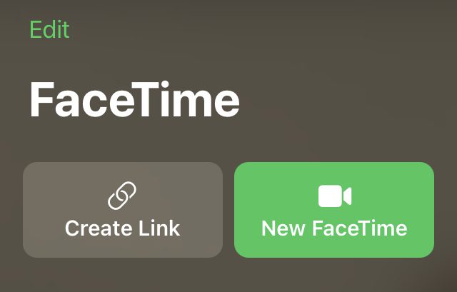 FaceTime Create Link