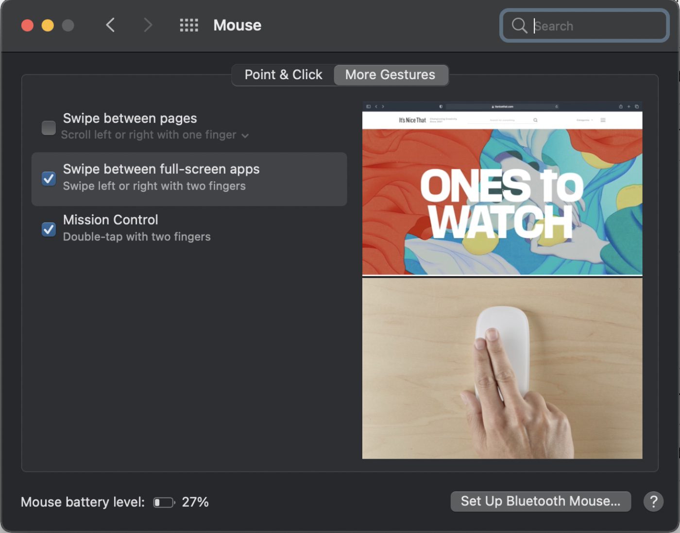 Mouse More Gestures Preferences