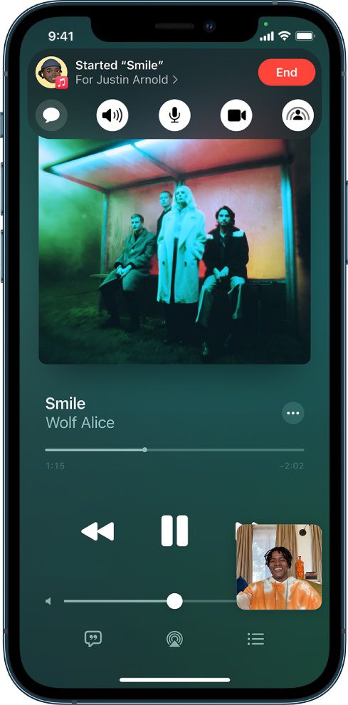 iOS 15 SharePlay Music