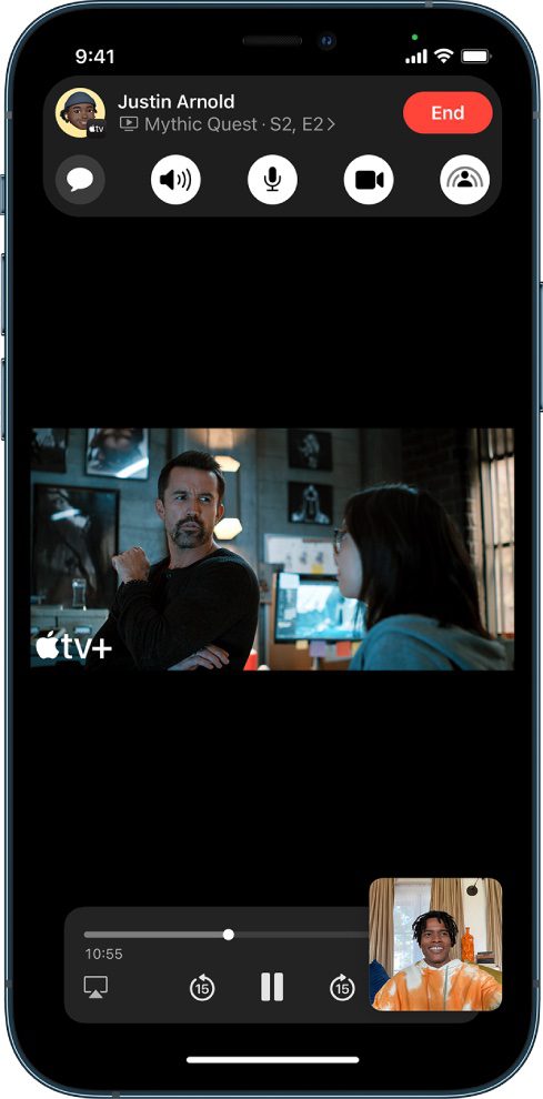 iOS 15 FaceTime SharePlay Video