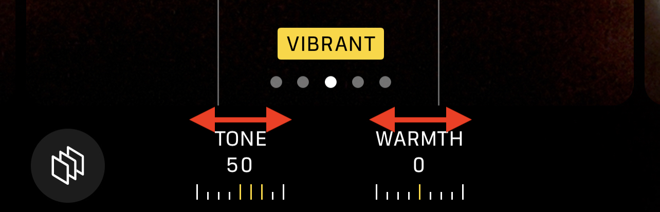 Vibrant adjustment