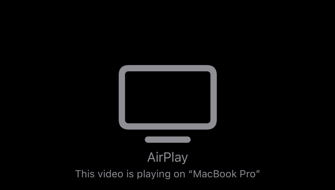 The video plays on your Mac.