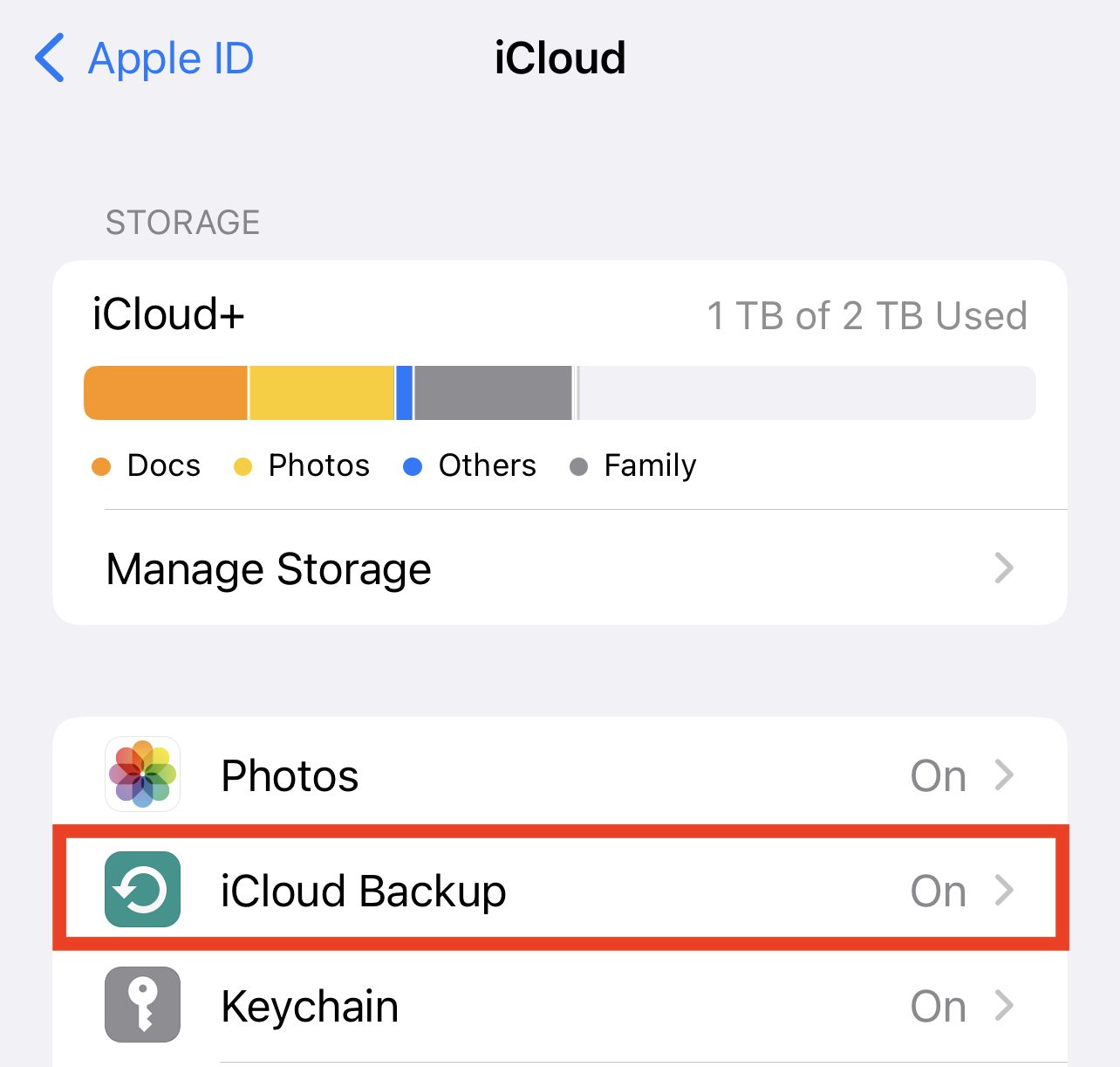 iCloud Backup