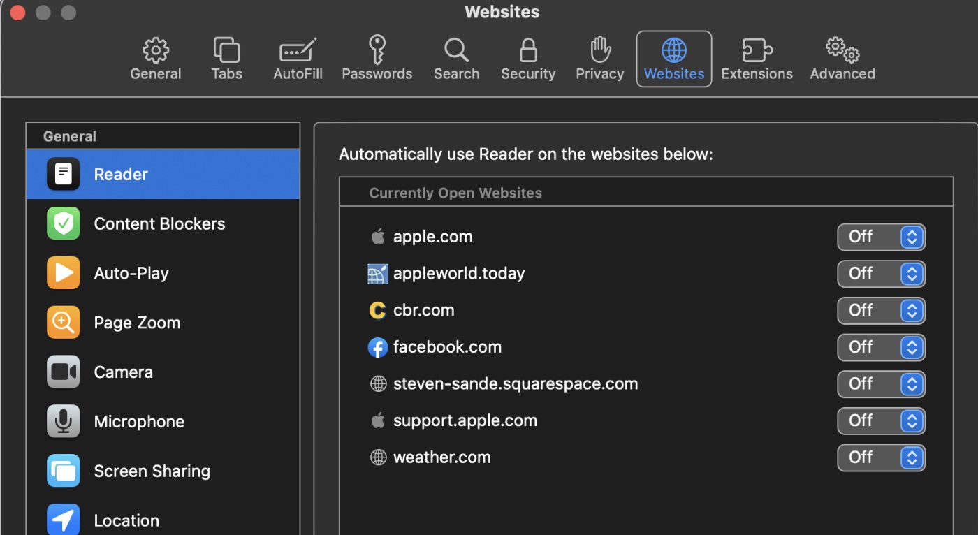 enable pop up windows safari