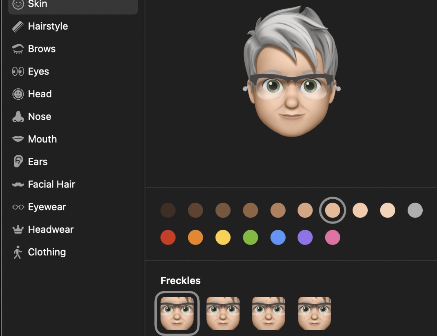 Editing your Memoji