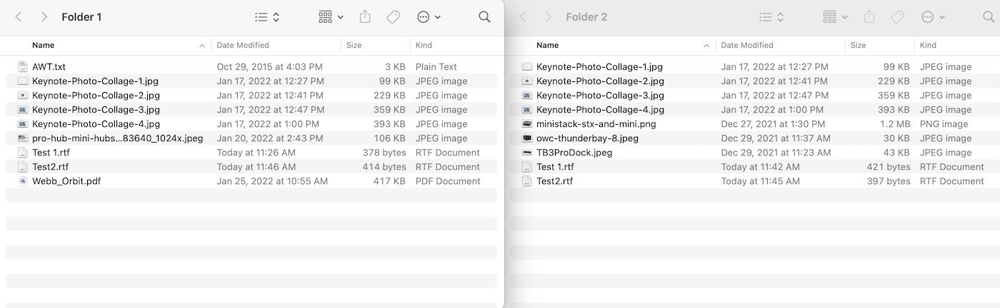 Folders macOS Finder