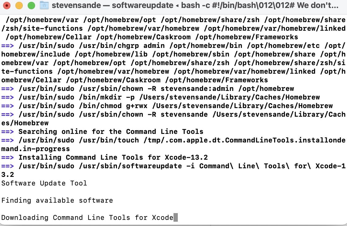 Terminal Xcode Command Line Tools