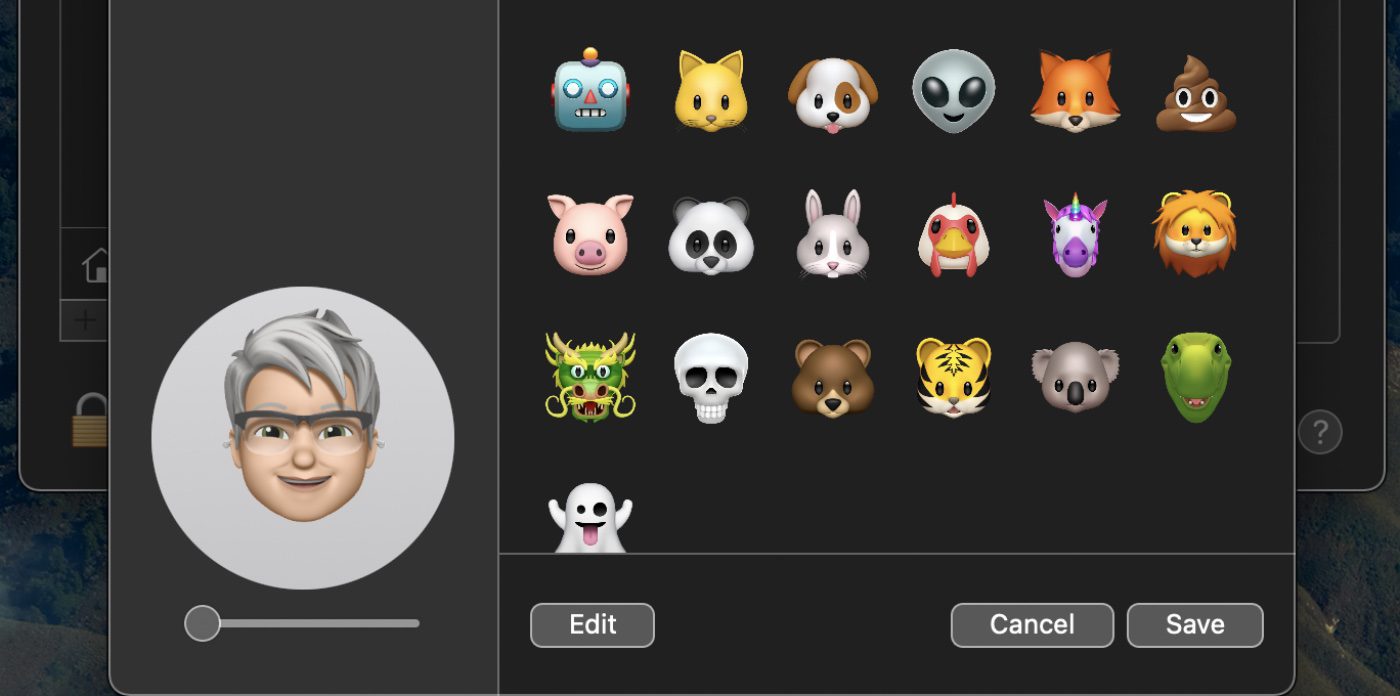 Memoji profile picture