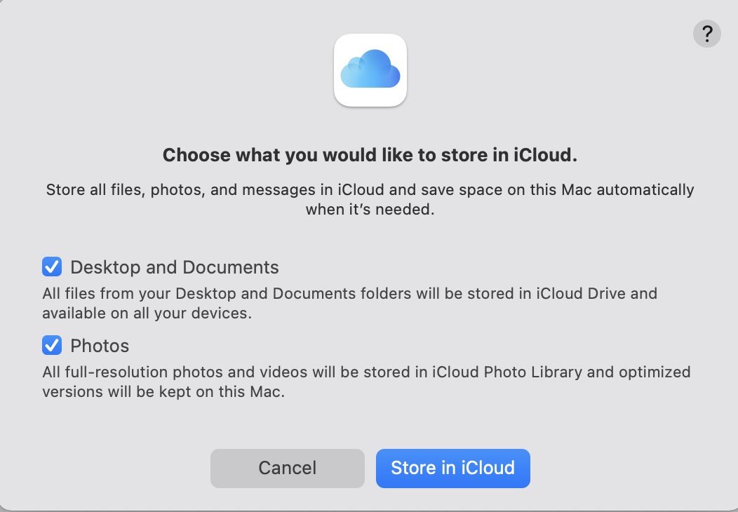 Free storage space with iCloud