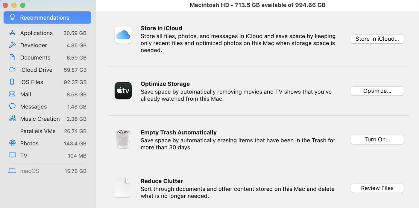 system information storage