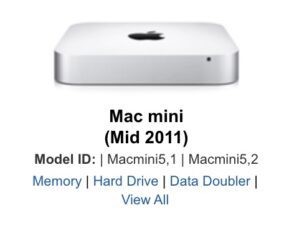 2011 Mac mini upgrade options