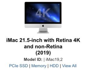 2019 21.5-inch iMac upgrade options