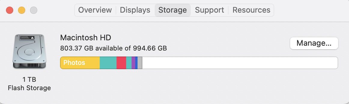 Use about this Mac to determine if you need to upgrade Mac storage