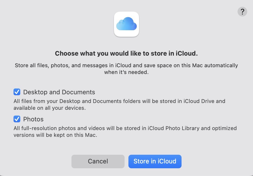 Use cloud storage to avoid the need to upgrade Mac storage