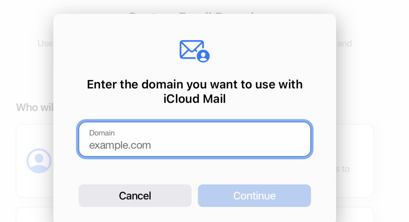 Personalize iCloud Mail: How to Buy a Custom Email Domain in iOS