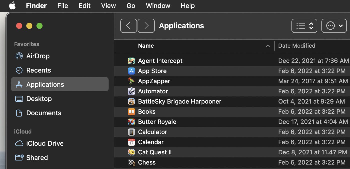 Finder Sidebar