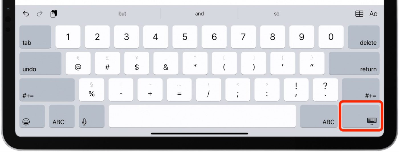 Onscreen keyboard