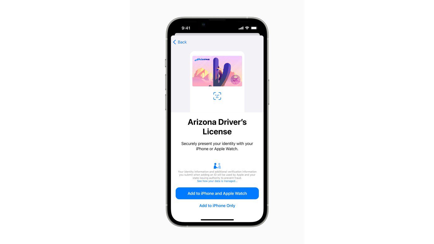 Driver's license and state ID in Apple Wallet