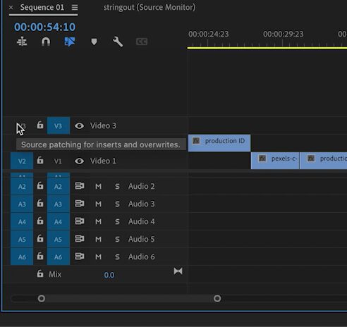 Source patching for inserts and overwrites