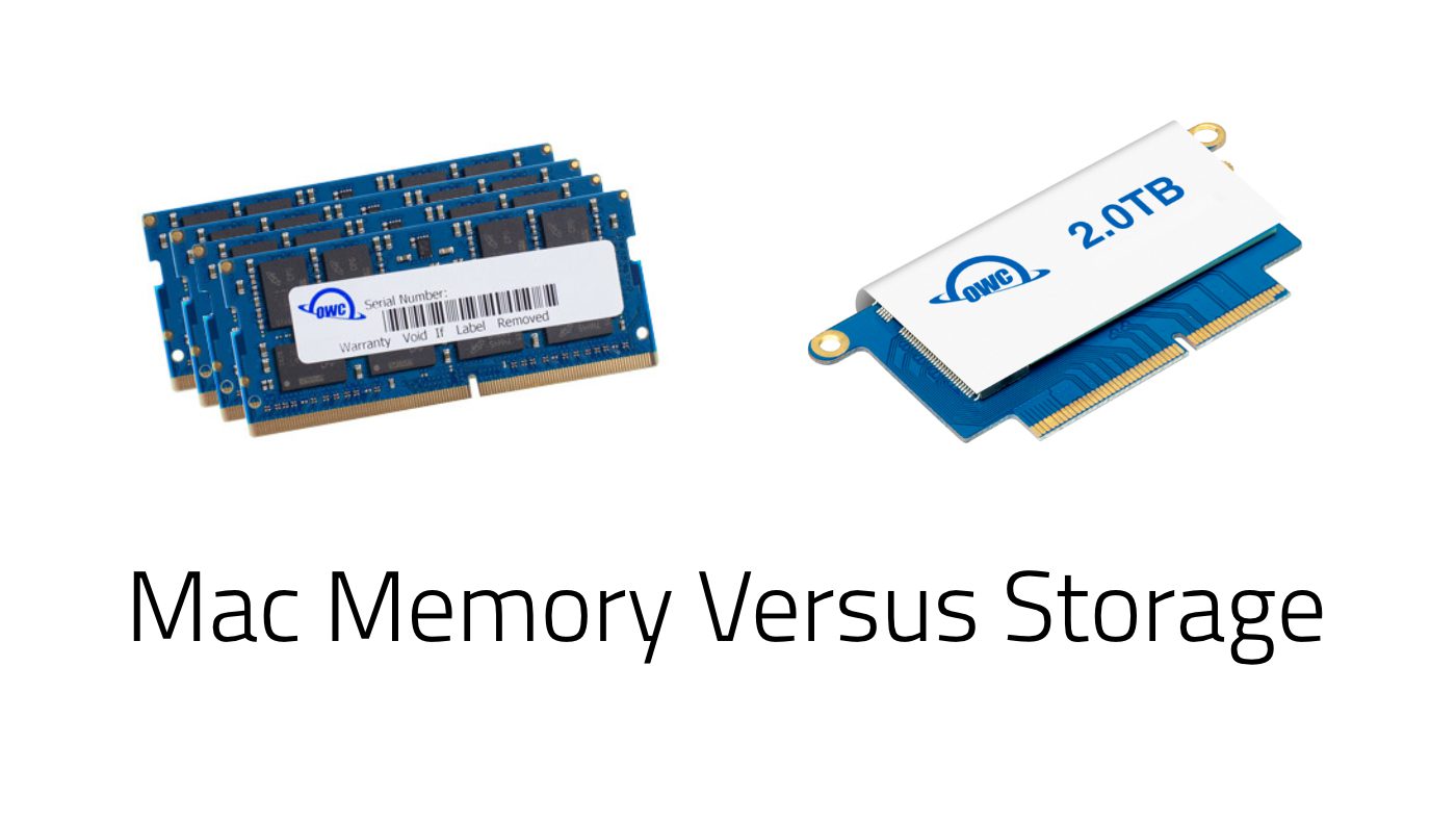 OWC Memory vs Storage
