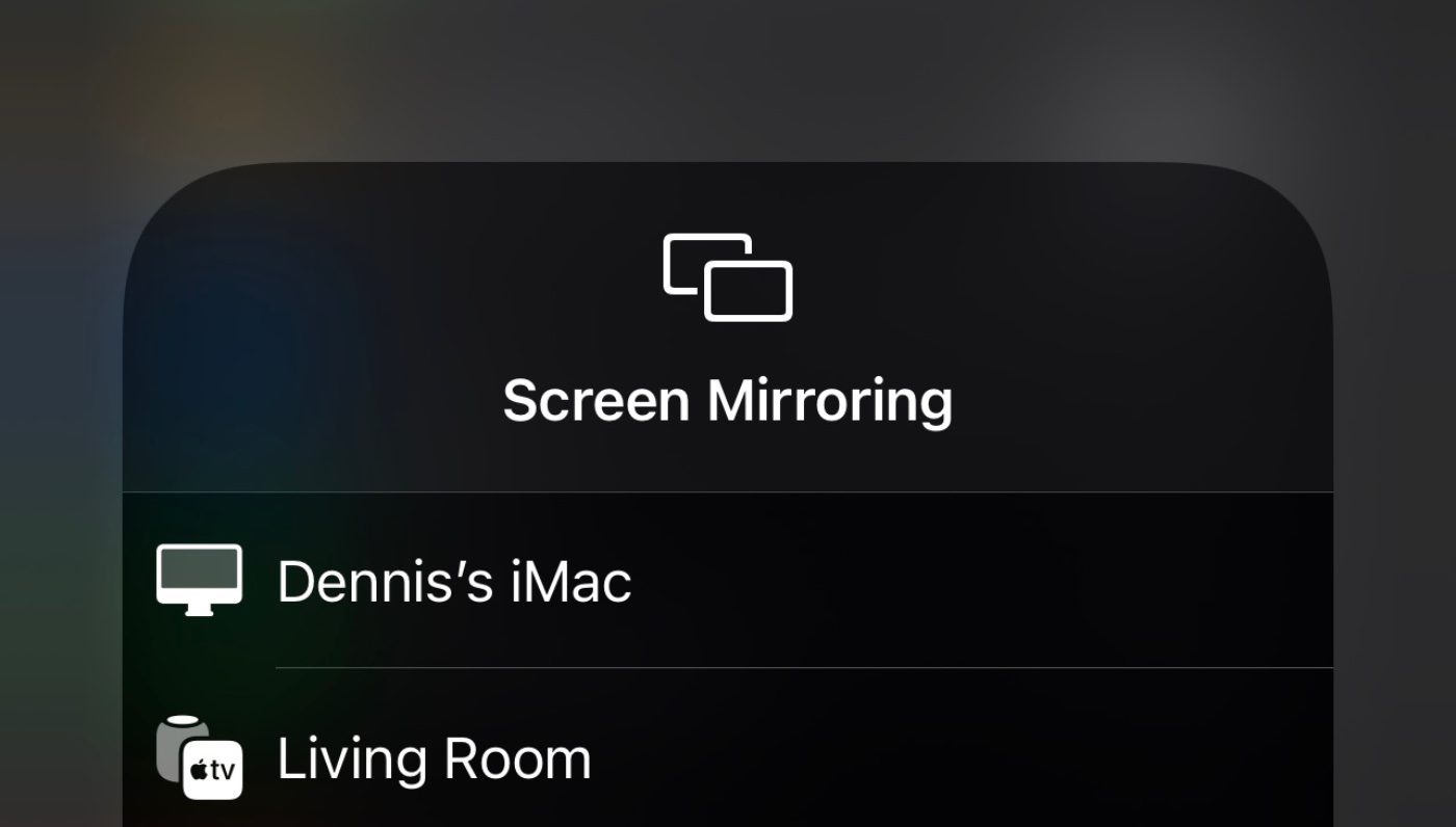 Screen mirroring