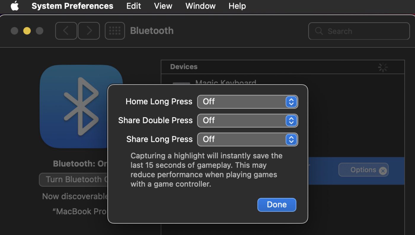 DualSense Options